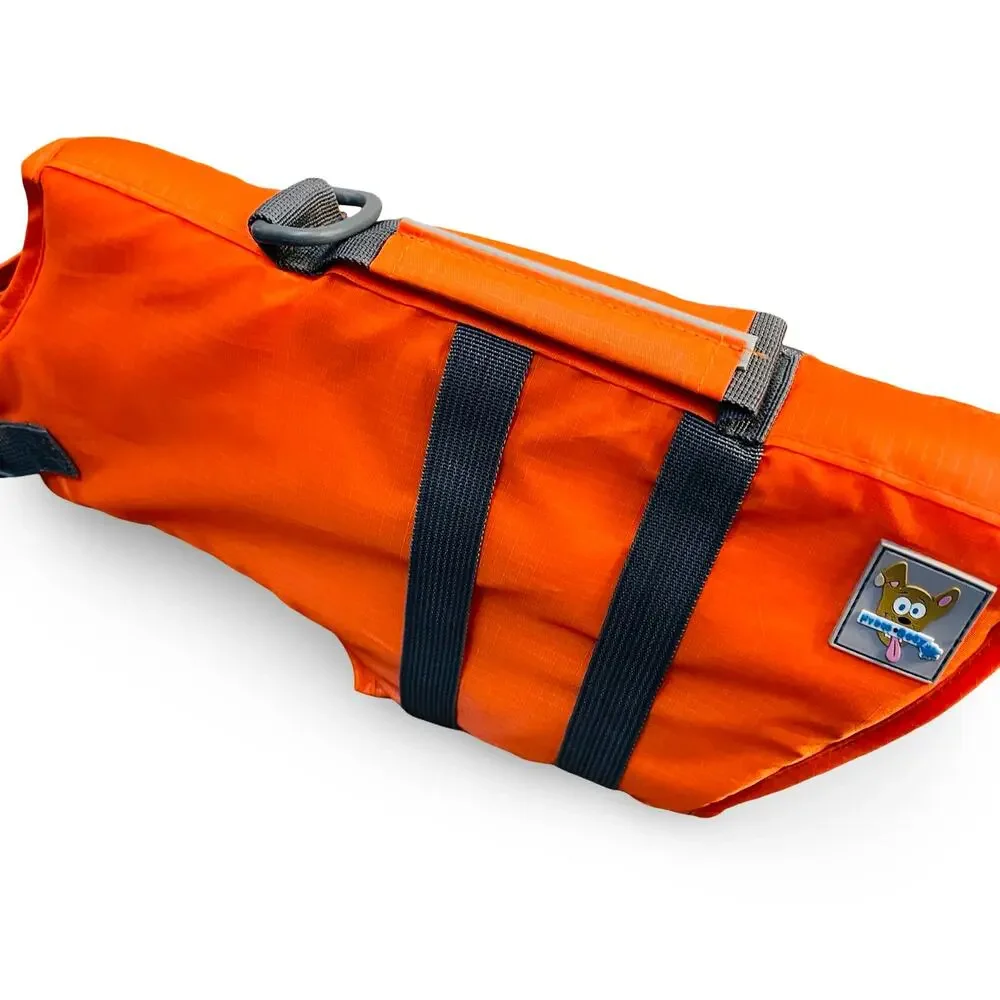 HydroDogz Orange Dog Life Jacket Medium 25-55 lbs Safety Vest Buoyancy Paddler